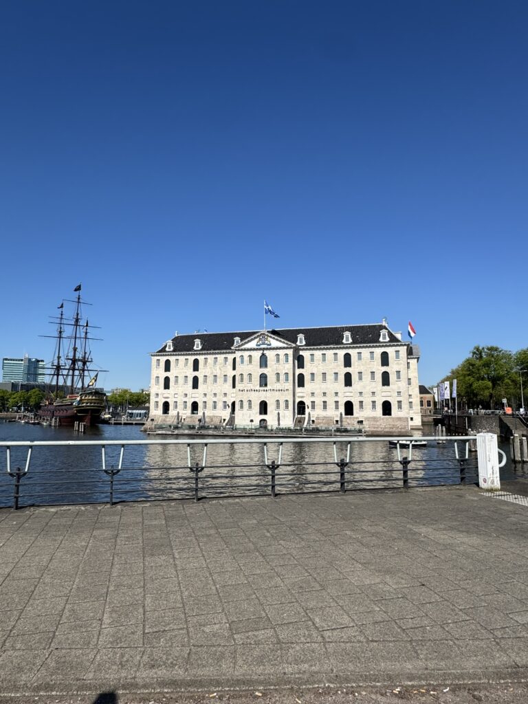 het scheepvaartmuseum or the Maritime Museum in Amsterdam Oost