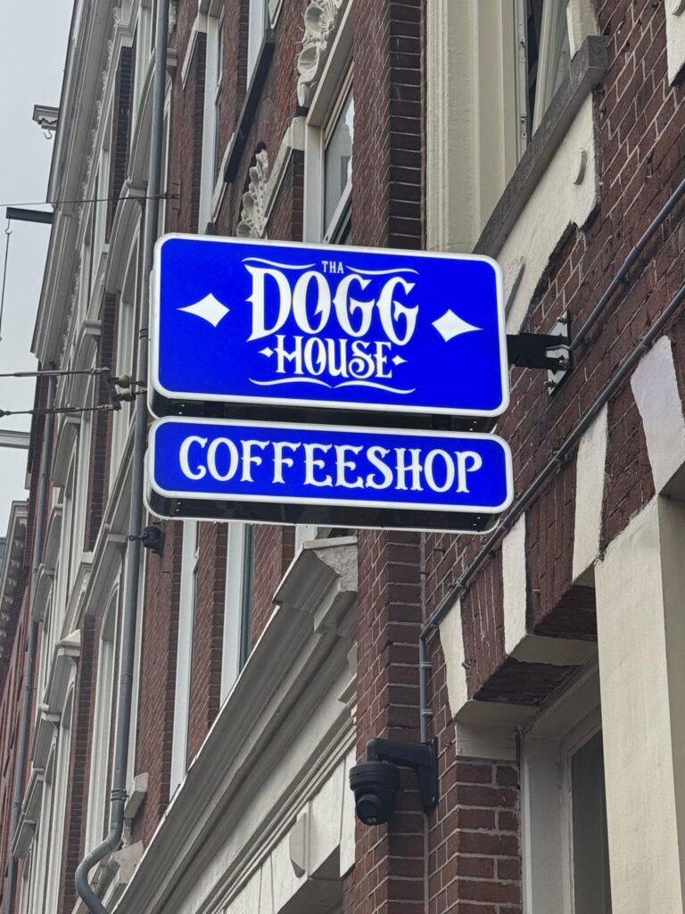 The Dogg House Coffeeshop sign