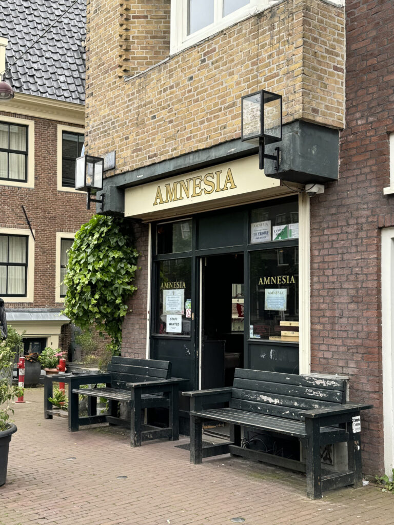 Amnesia Coffeeshop in the Jordaan